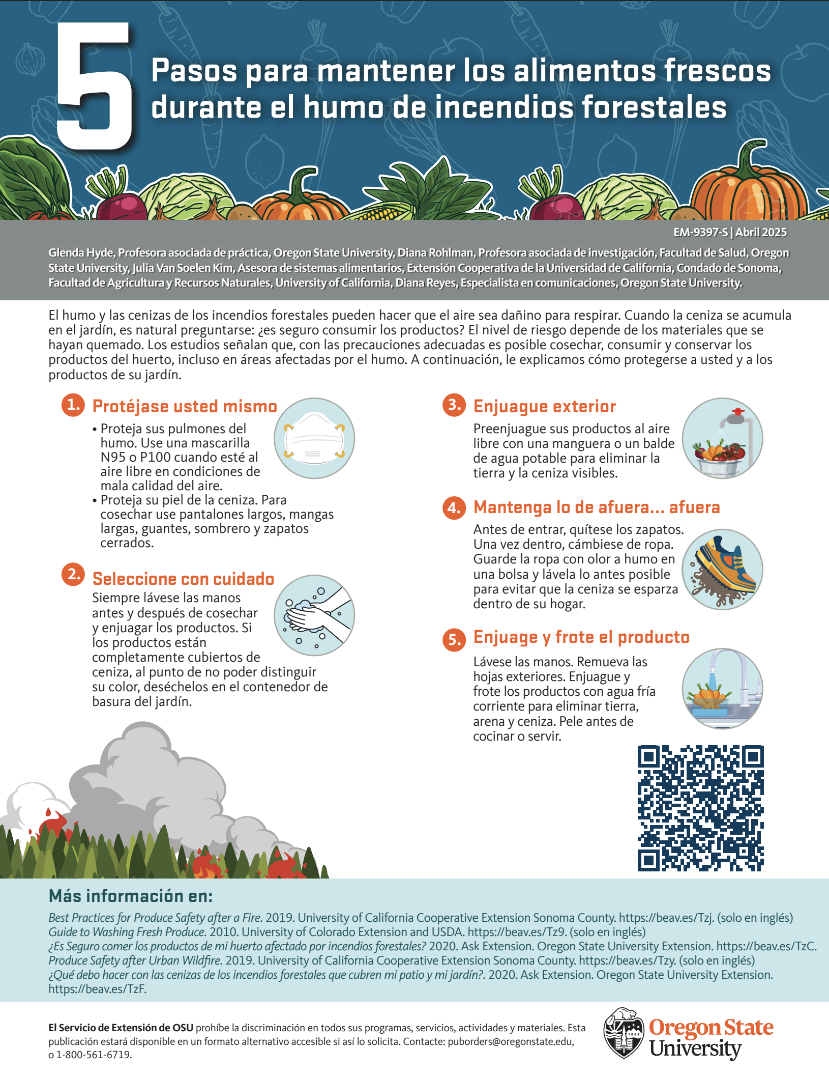 5 pasos para mantener los alimentos frescos durante el humo de incendios forestales