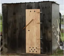 Smokehouse used for smoking salmon
